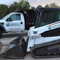 Photo of landscaping vehicles